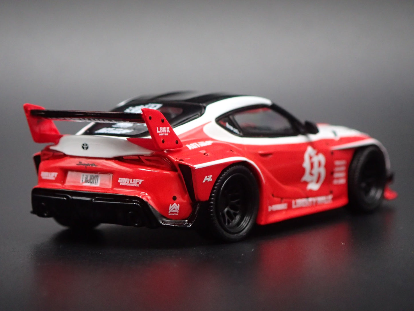 2020-2026 TOYOTA GR SUPRA LB WORKS RED 1/64 SCALE DIORAMA DIECAST MODEL CAR