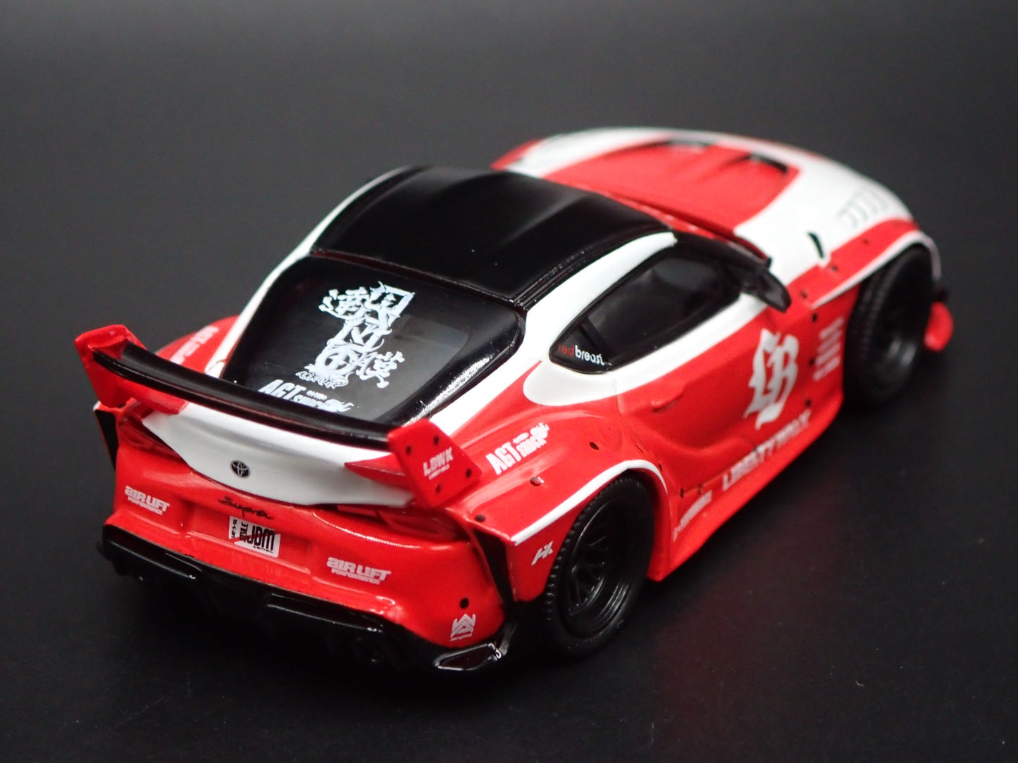 2020-2026 TOYOTA GR SUPRA LB WORKS RED 1/64 SCALE DIORAMA DIECAST MODEL CAR