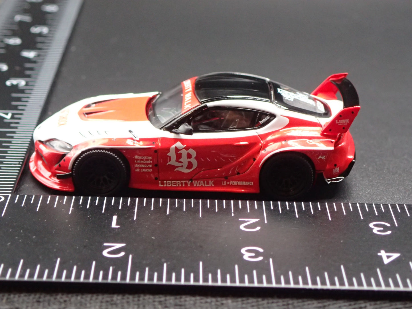 2020-2026 TOYOTA GR SUPRA LB WORKS RED 1/64 SCALE DIORAMA DIECAST MODEL CAR
