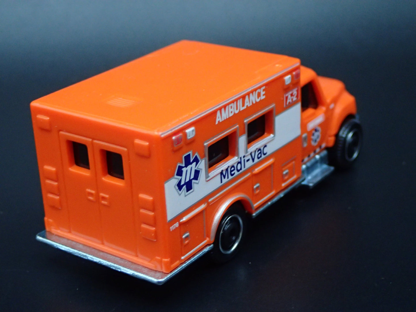 INTERNATIONAL TERRASTAR AMBULANCE MEDI-VAC ORG 1/64 MB SCALE DIECAST MODEL CAR