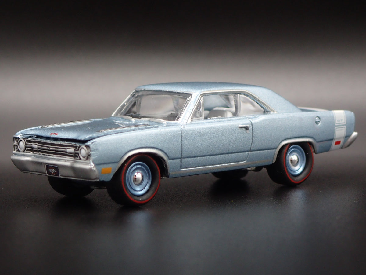 1969 69 DODGE DART GTS RARE 1:64 SCALE COLLECTIBLE DIORAMA DIECAST MODEL CAR-Burning Rubber Toy Company