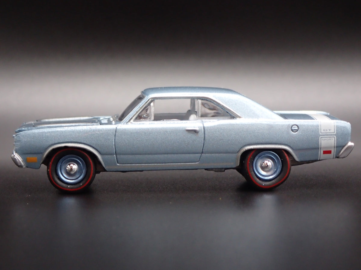 1969 69 DODGE DART GTS RARE 1:64 SCALE COLLECTIBLE DIORAMA DIECAST MODEL CAR-Burning Rubber Toy Company