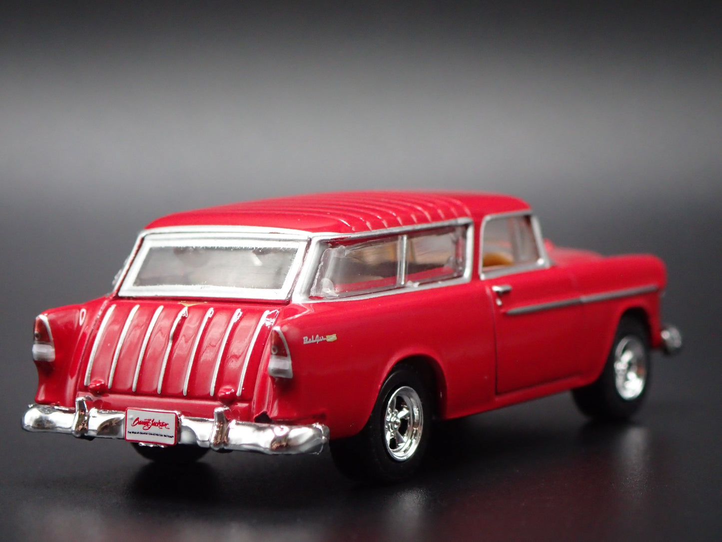 1955 55 CHEVY CHEVROLET NOMAD STATION WAGON RED 1:64 SCALE DIECAST MODEL CAR