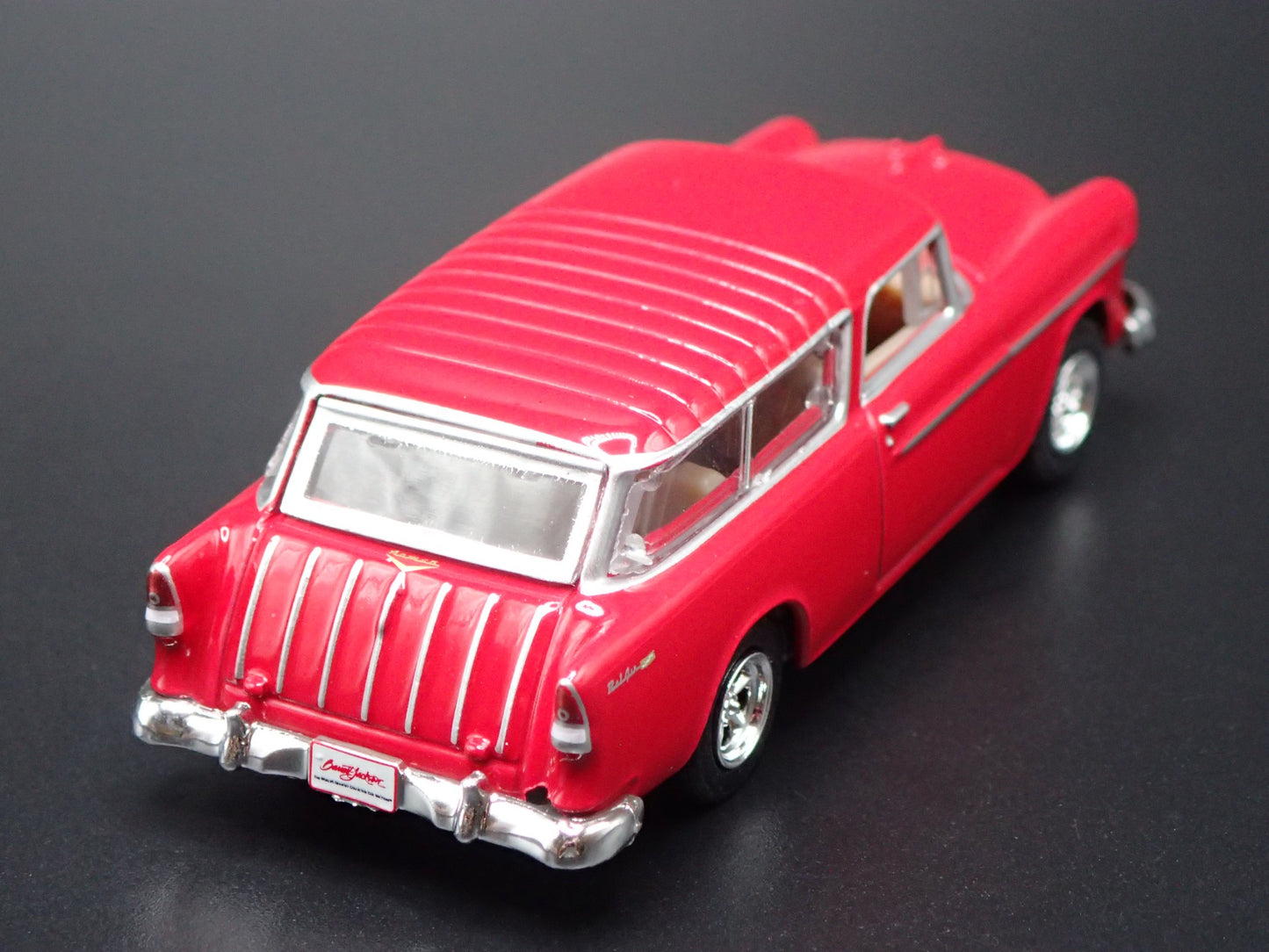 1955 55 CHEVY CHEVROLET NOMAD STATION WAGON RED 1:64 SCALE DIECAST MODEL CAR