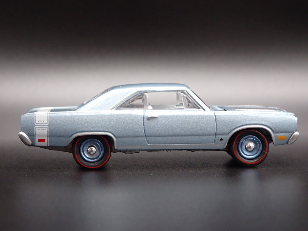 1969 69 DODGE DART GTS RARE 1:64 SCALE COLLECTIBLE DIORAMA DIECAST MODEL CAR-Burning Rubber Toy Company