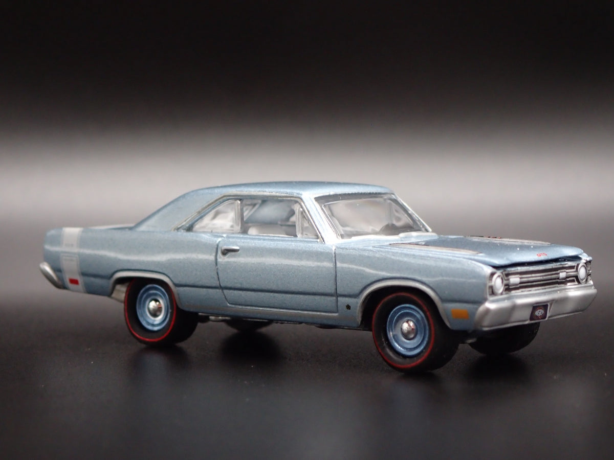 1969 69 DODGE DART GTS RARE 1:64 SCALE COLLECTIBLE DIORAMA DIECAST MODEL CAR-Burning Rubber Toy Company