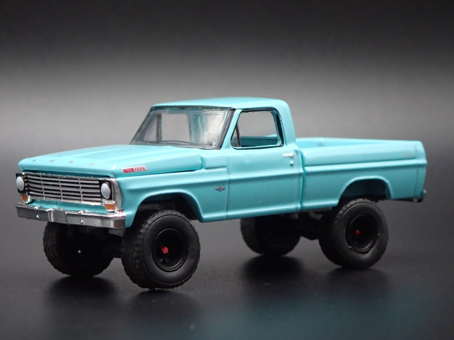 1967 67 FORD F100 SHORT BED 4X4 PICKUP TRUCK BLUE 1:64 SCALE DIECAST MODEL CAR
