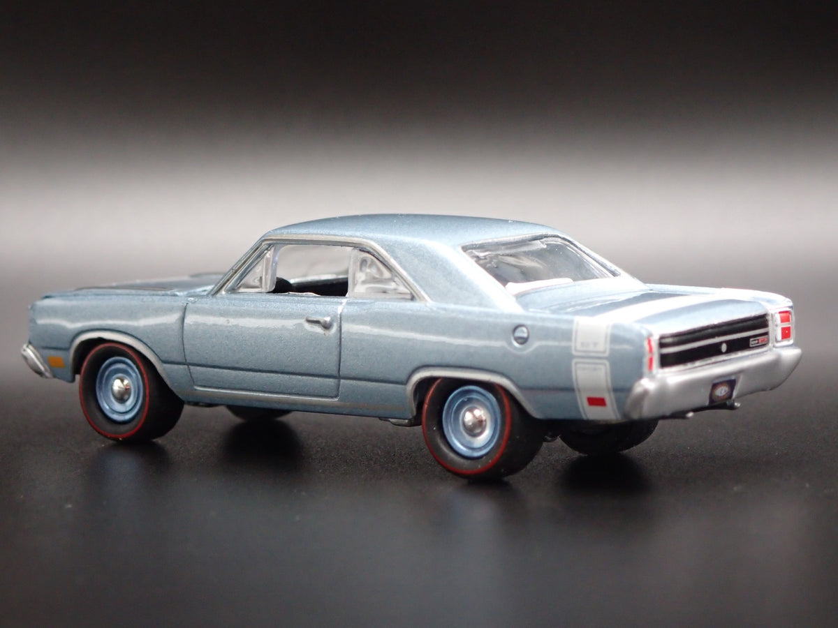 1969 69 DODGE DART GTS RARE 1:64 SCALE COLLECTIBLE DIORAMA DIECAST MODEL CAR-Burning Rubber Toy Company