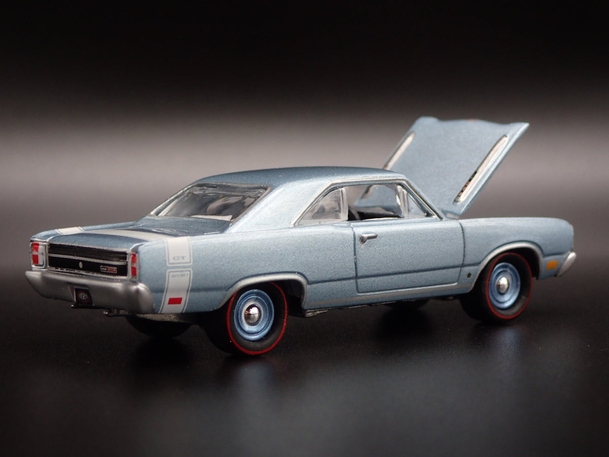 1969 69 DODGE DART GTS RARE 1:64 SCALE COLLECTIBLE DIORAMA DIECAST MODEL CAR-Burning Rubber Toy Company