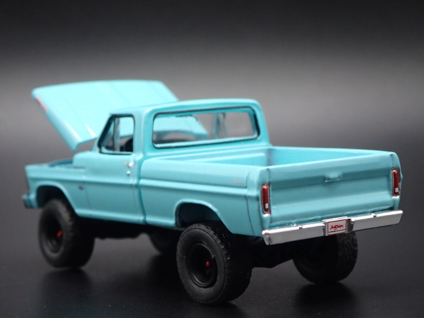 1967 67 FORD F100 SHORT BED 4X4 PICKUP TRUCK BLUE 1:64 SCALE DIECAST MODEL CAR