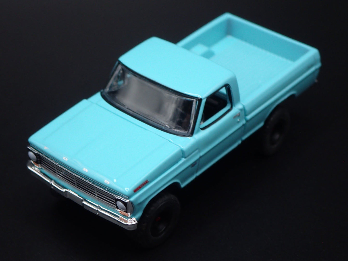 1967 67 FORD F100 SHORT BED 4X4 PICKUP TRUCK BLUE 1:64 SCALE DIECAST MODEL CAR