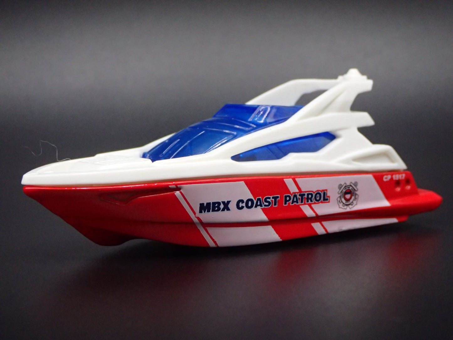 SPEED BOAT MBX COAST PATROL RED 1/64 MB SCALE COLLECTIBLE DIORAMA PROP MODEL