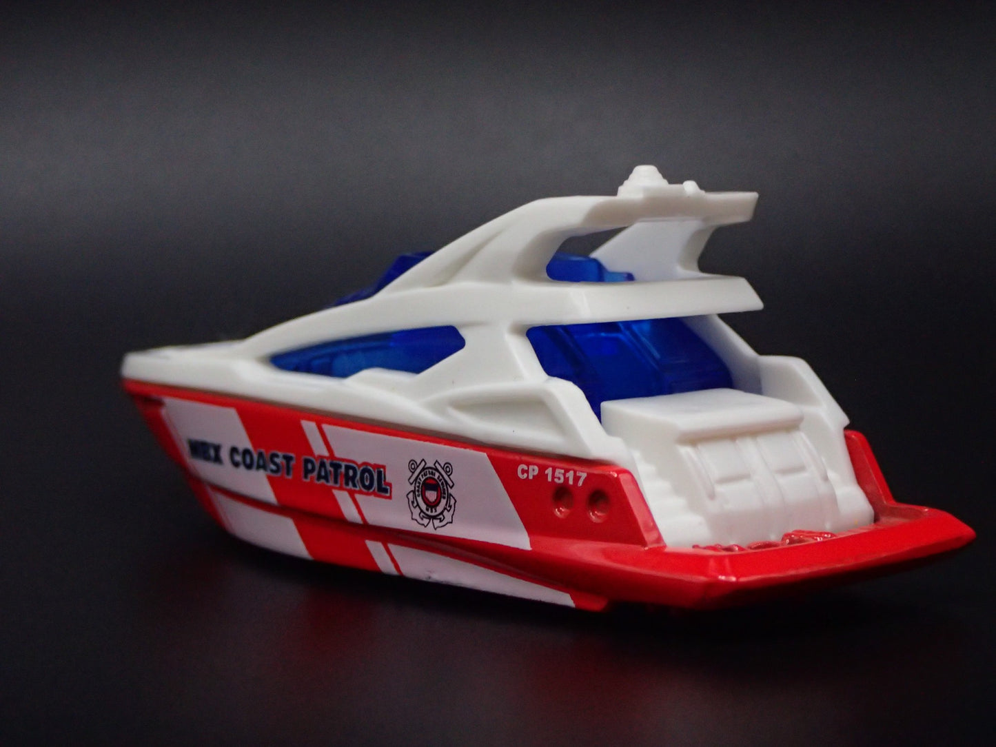 SPEED BOAT MBX COAST PATROL RED 1/64 MB SCALE COLLECTIBLE DIORAMA PROP MODEL