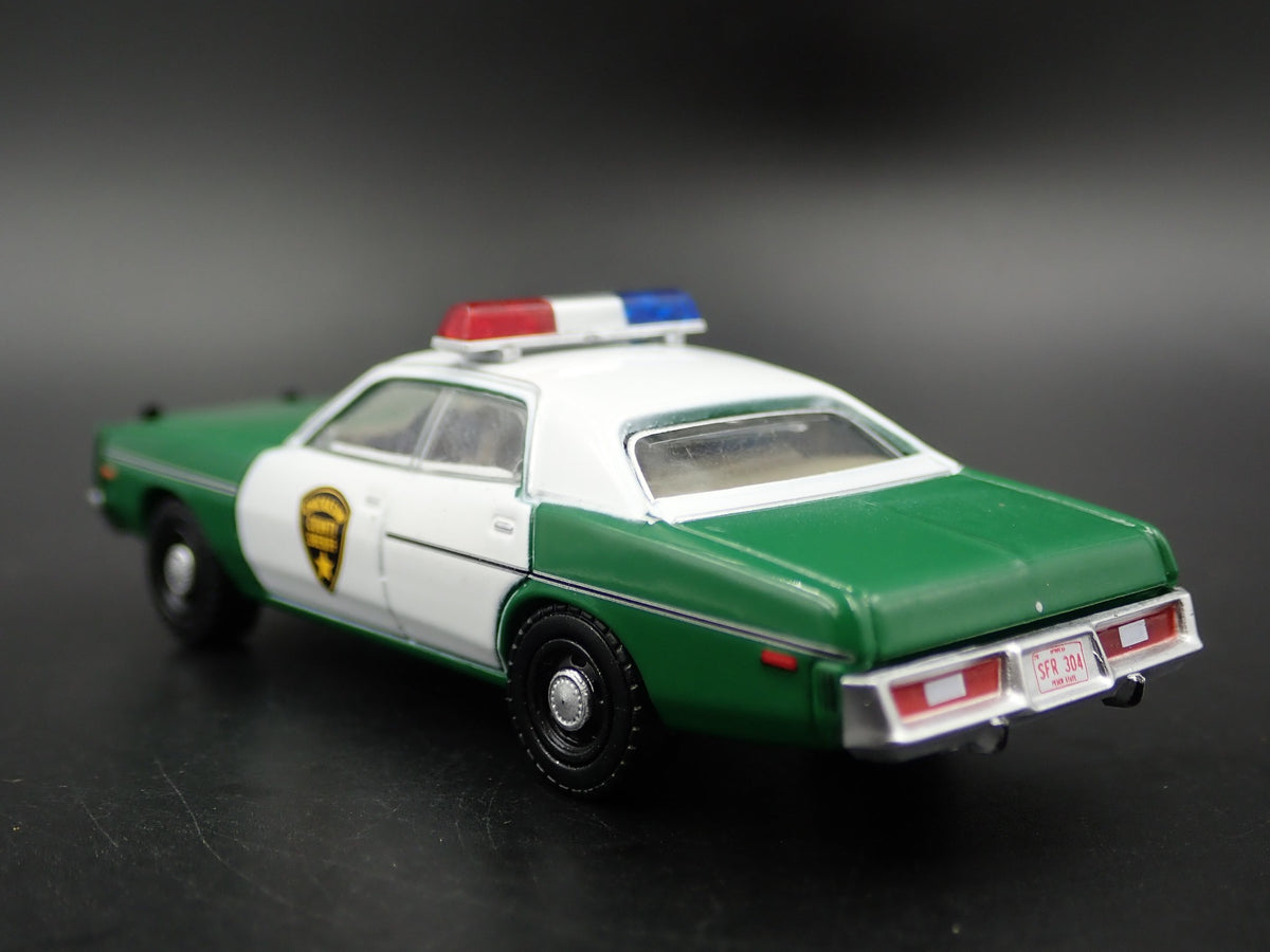 1975 75 PLYMOUTH FURY CHICKASAW COUNTY SHERIFF RARE 1:64 SCALE DIECAST MODEL CAR-Burning Rubber Toy Company
