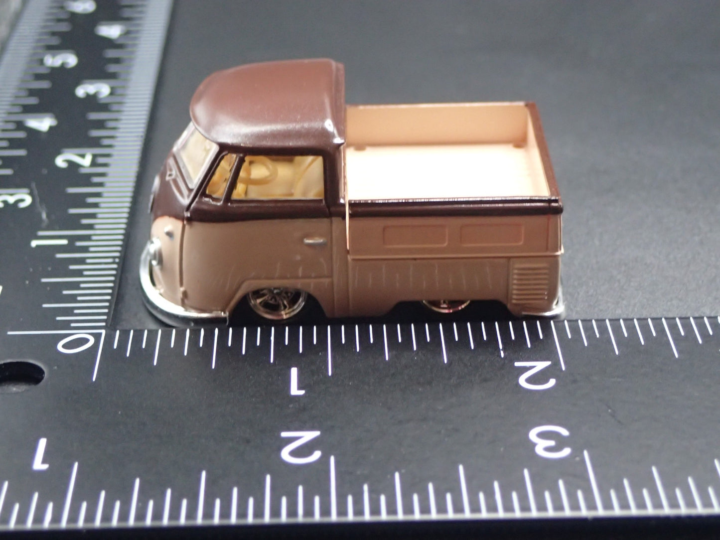 1960 60 VW SINGLE CAB TYPE 2 PICKUP TRUCK BROWN 1:64 SCALE DIECAST MODEL CAR