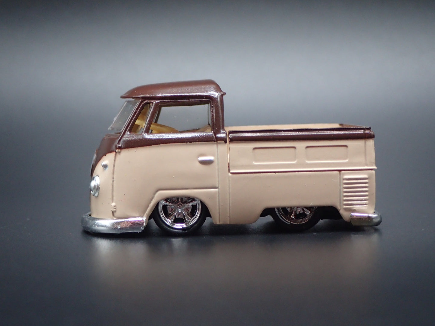 1960 60 VW SINGLE CAB TYPE 2 PICKUP TRUCK BROWN 1:64 SCALE DIECAST MODEL CAR