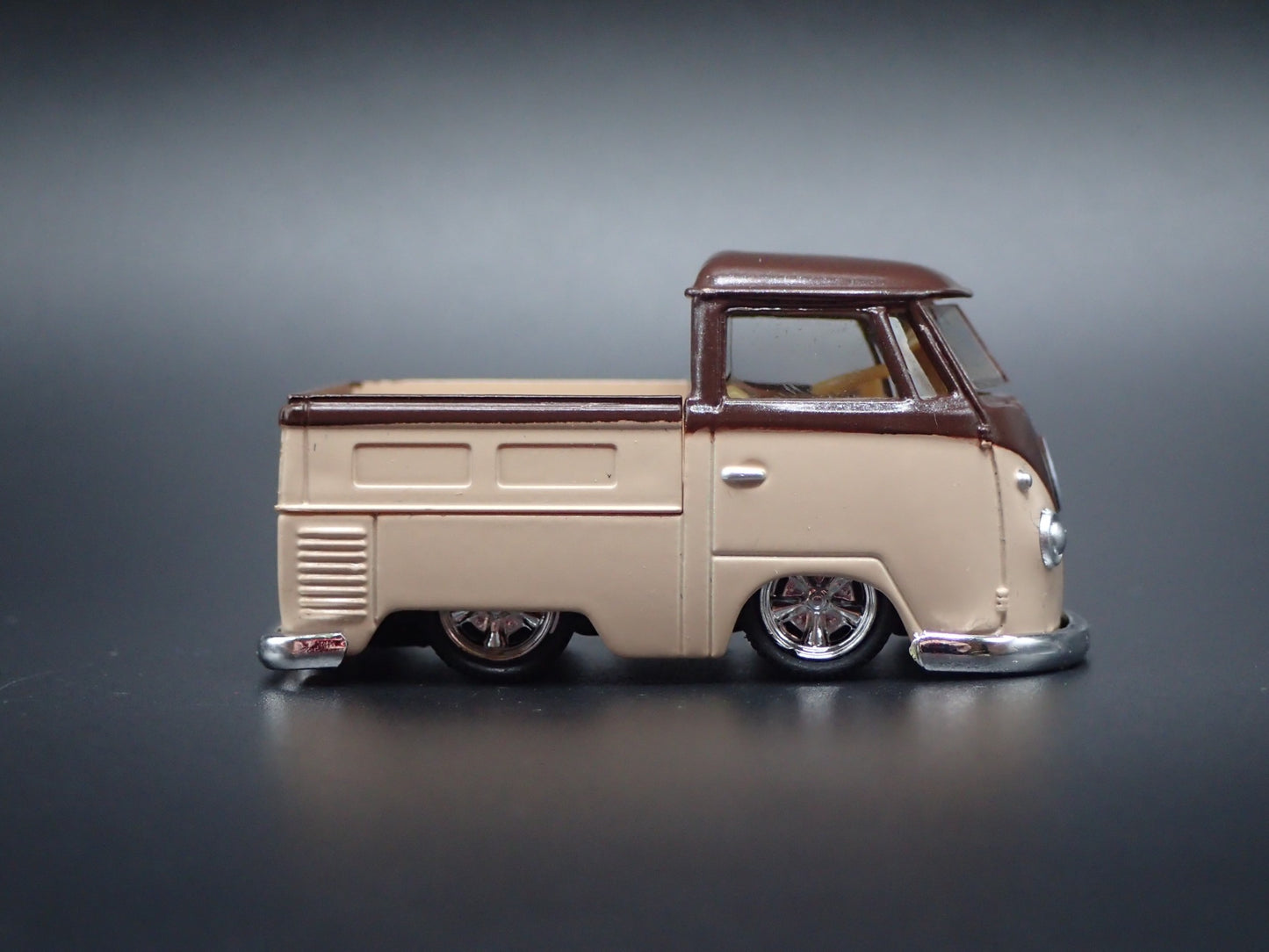 1960 60 VW SINGLE CAB TYPE 2 PICKUP TRUCK BROWN 1:64 SCALE DIECAST MODEL CAR