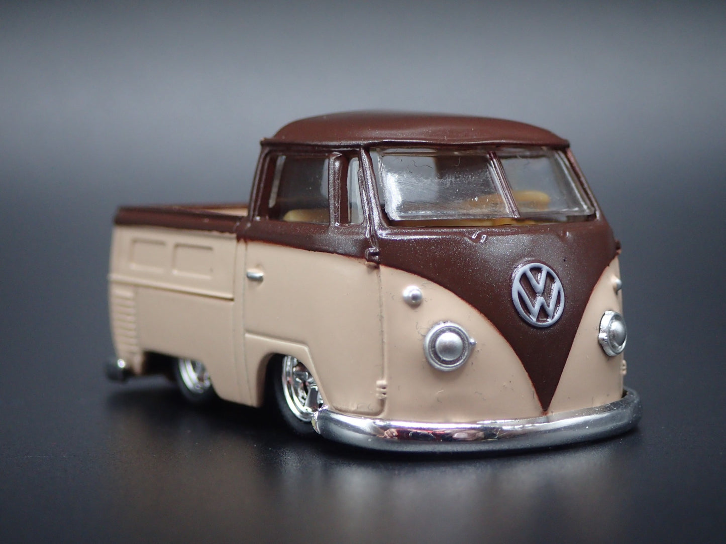 1960 60 VW SINGLE CAB TYPE 2 PICKUP TRUCK BROWN 1:64 SCALE DIECAST MODEL CAR