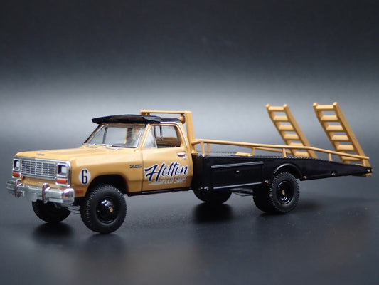 1985 85 DODGE RAM D350 RAMP TRUCK HOTTON SPEED SHOP 1/64 SCALE DIECAST MODEL CAR