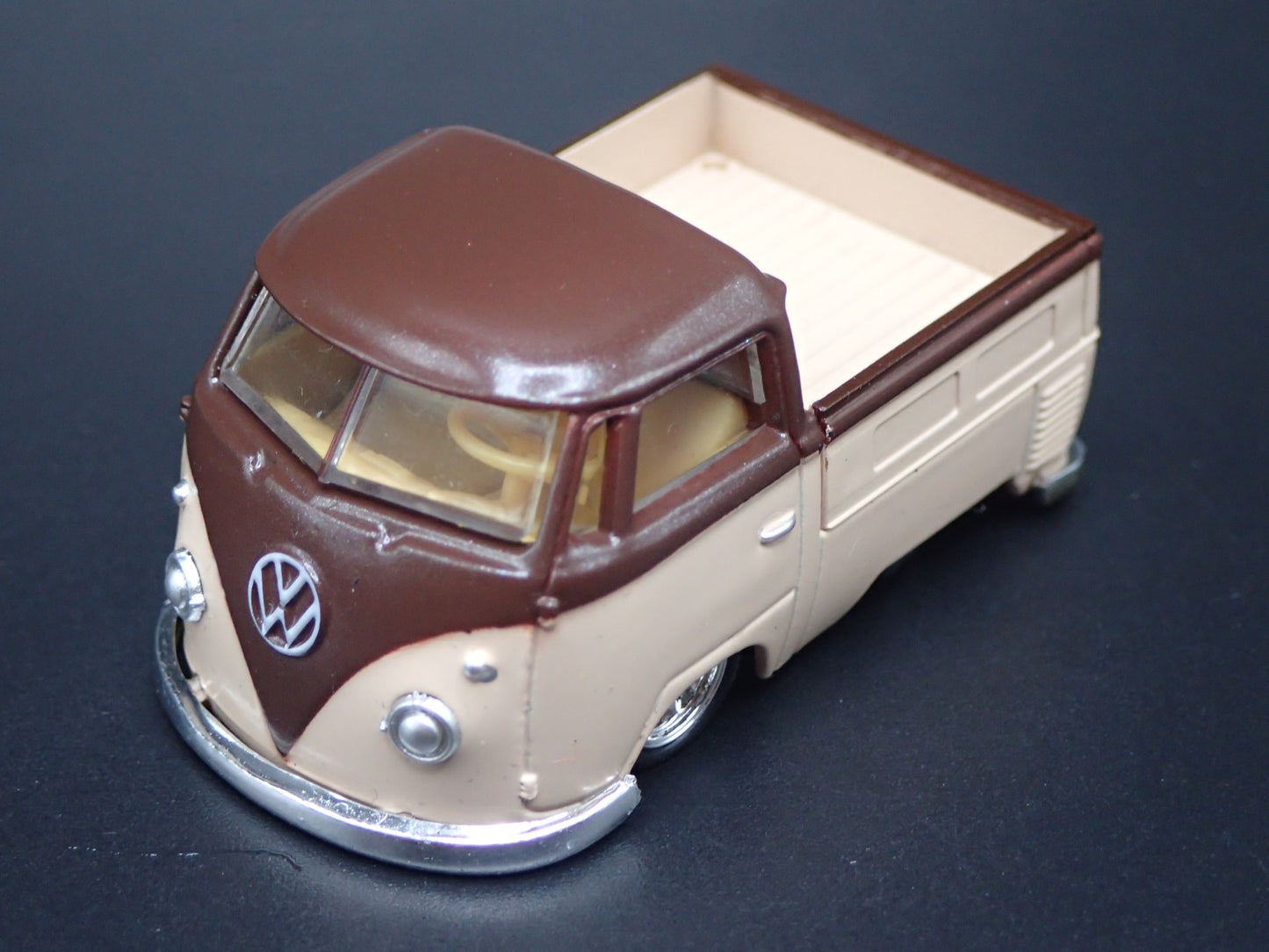 1960 60 VW SINGLE CAB TYPE 2 PICKUP TRUCK BROWN 1:64 SCALE DIECAST MODEL CAR