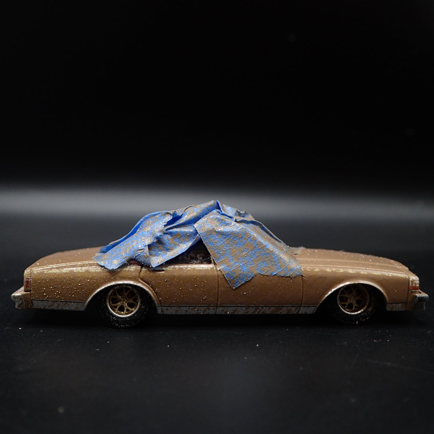 1985 85 CHEVY CHEVROLET CAPRICE LOWRIDER BARN FIND 1/64 SCALE DIECAST MODEL CAR