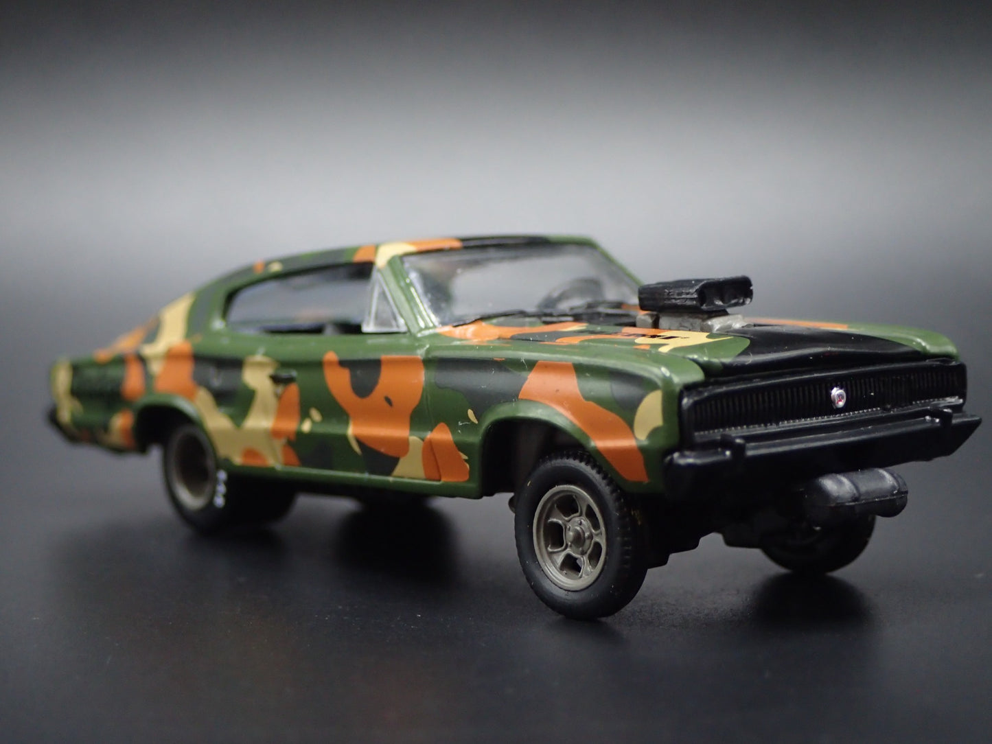 1966 66 DODGE CHARGER GASSER 1:64 SCALE COLLECTIBLE DIORAMA DIECAST MODEL CAR