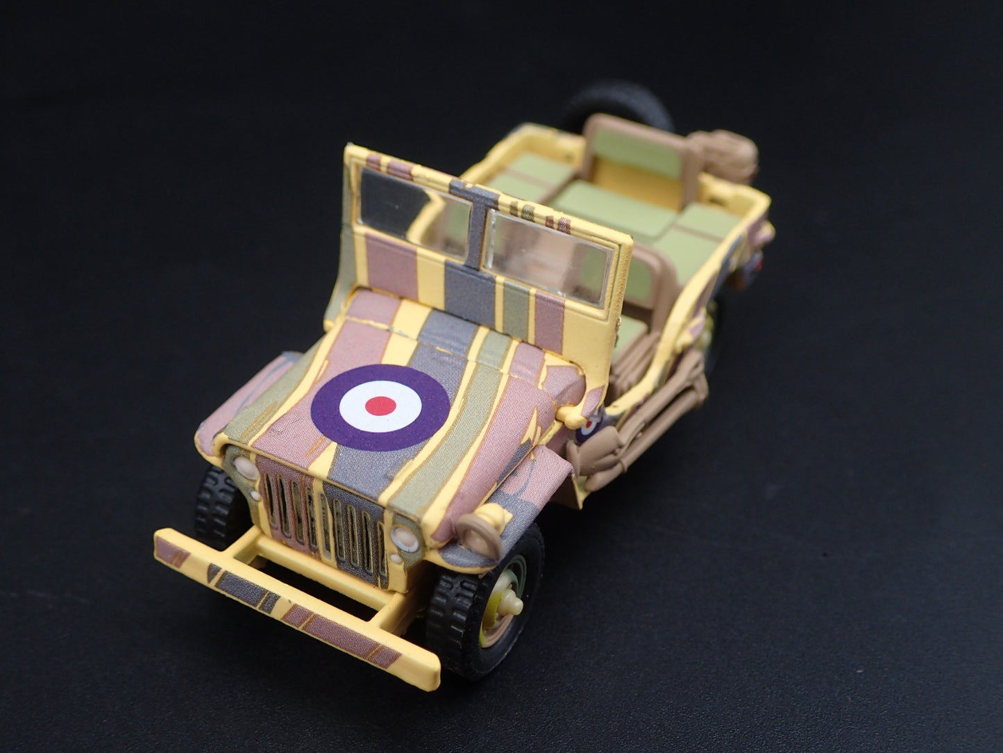 WWII WILLYS MB JEEP BRITISH ARMY SPECIAL AIR SERVICE 1:64 DIECAST MODEL CAR