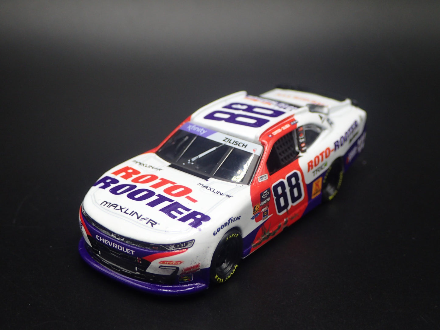 2025 CHEVROLET 88 CONNOR ZILISCH ROTO ROOTER NASCAR 1:64 SCALE DIECAST MODEL CAR