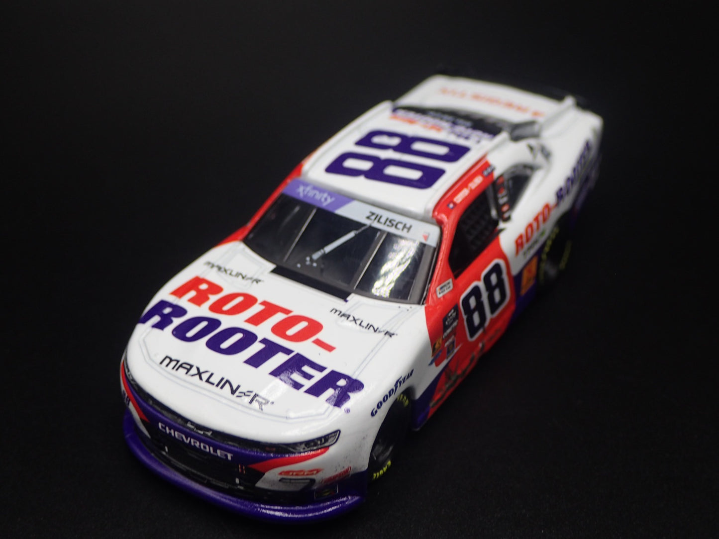 2025 CHEVROLET 88 CONNOR ZILISCH ROTO ROOTER NASCAR 1:64 SCALE DIECAST MODEL CAR