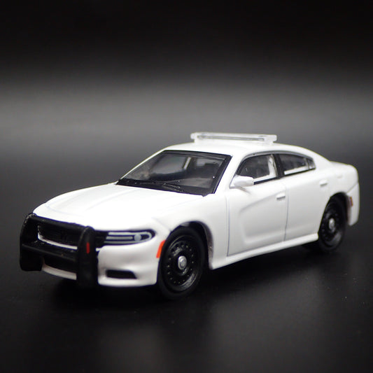 2011-2024 DODGE CHARGER POLICE PURSUIT WHITE 1:64 SCALE DIECAST MODEL CAR