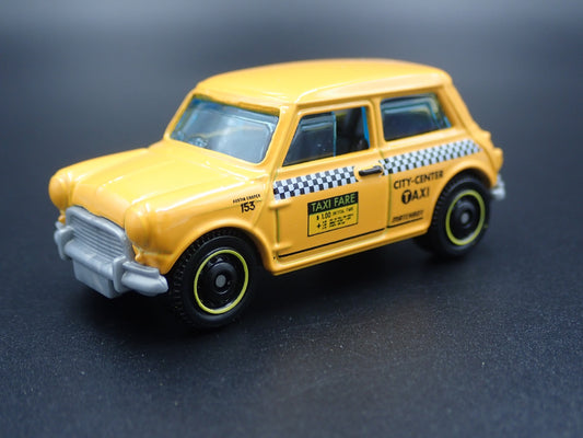 1959-1967 AUSTIN MINI COOPER TAXI CAB YELLOW 1:64 SCALE DIECAST MODEL CAR