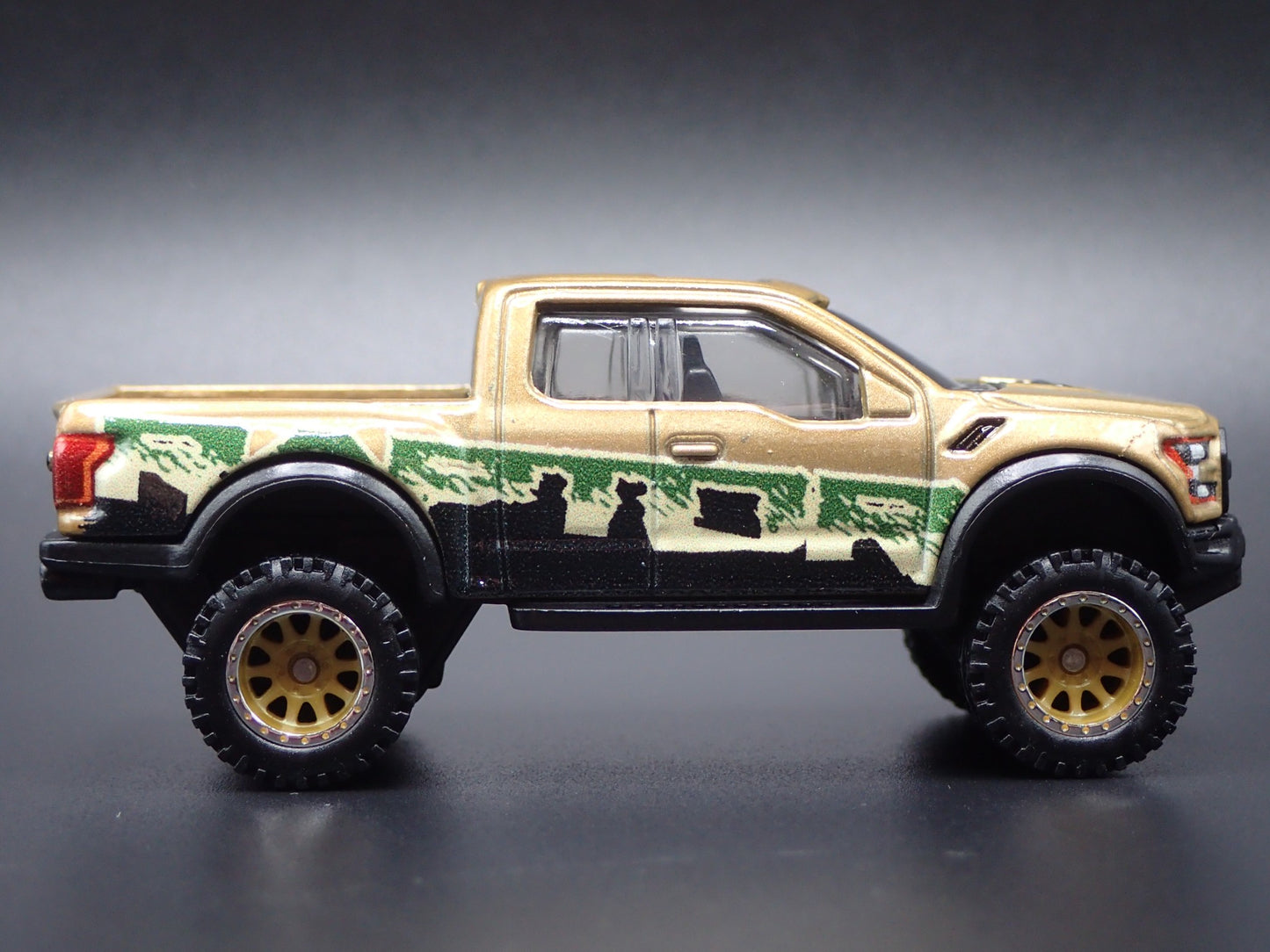 2017 - 2020 FORD F150 RAPTOR PICKUP TRUCK GOLD 1:64 SCALE DIECAST MODEL CAR