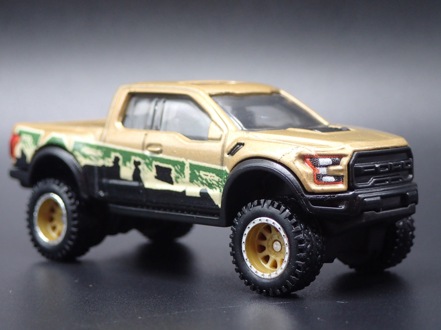 2017 - 2020 FORD F150 RAPTOR PICKUP TRUCK GOLD 1:64 SCALE DIECAST MODEL CAR