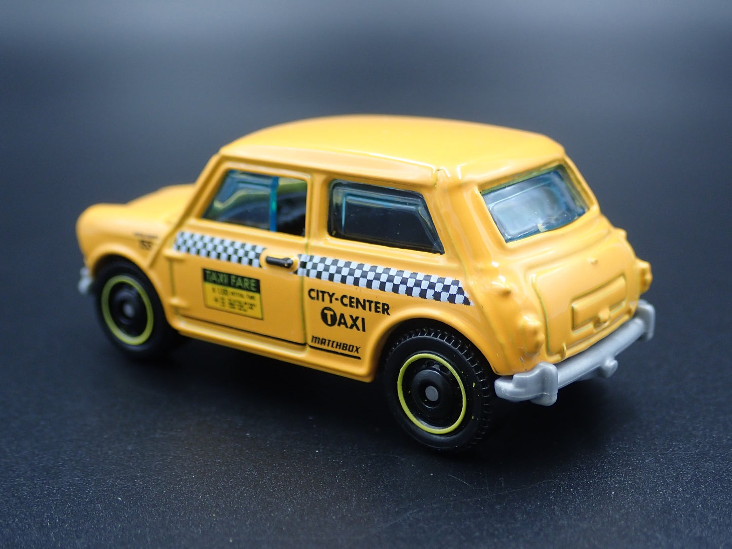 1959-1967 AUSTIN MINI COOPER TAXI CAB YELLOW 1:64 SCALE DIECAST MODEL CAR