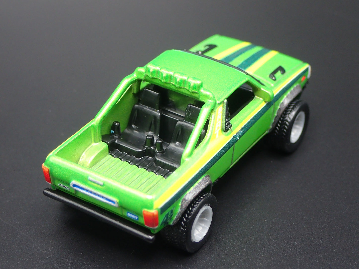 1970-1981 SUBARU BRAT PICKUP TRUCK GREEN 1:64 SCALE DIORAMA DIECAST MODEL CAR