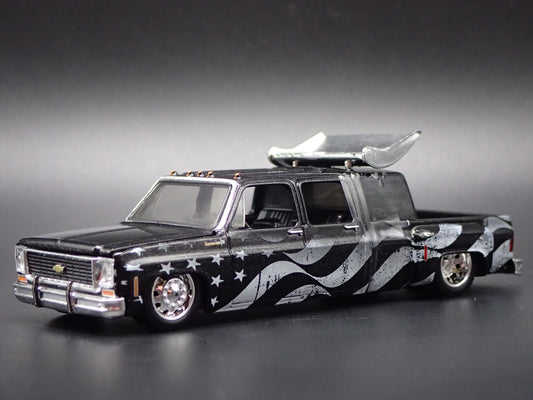 1973 73 CHEVY CHEYENNE SUPER 30 DUALLY SQUARE BODY TRUCK 1/64 DIECAST MODEL CAR