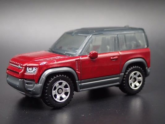 2020-2025 LAND ROVER DEFENDER 90 BURGUNDY 1/64 SCALE DIORAMA DIECAST MODEL CAR
