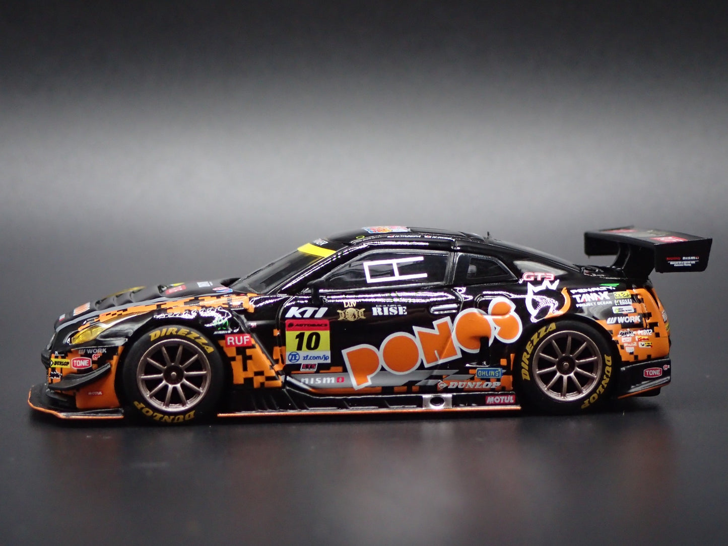 NISSAN GTR R35 NISMO GT3 #10 PONOS GAINER RACING 1:64 SCALE DIECAST MODEL CAR