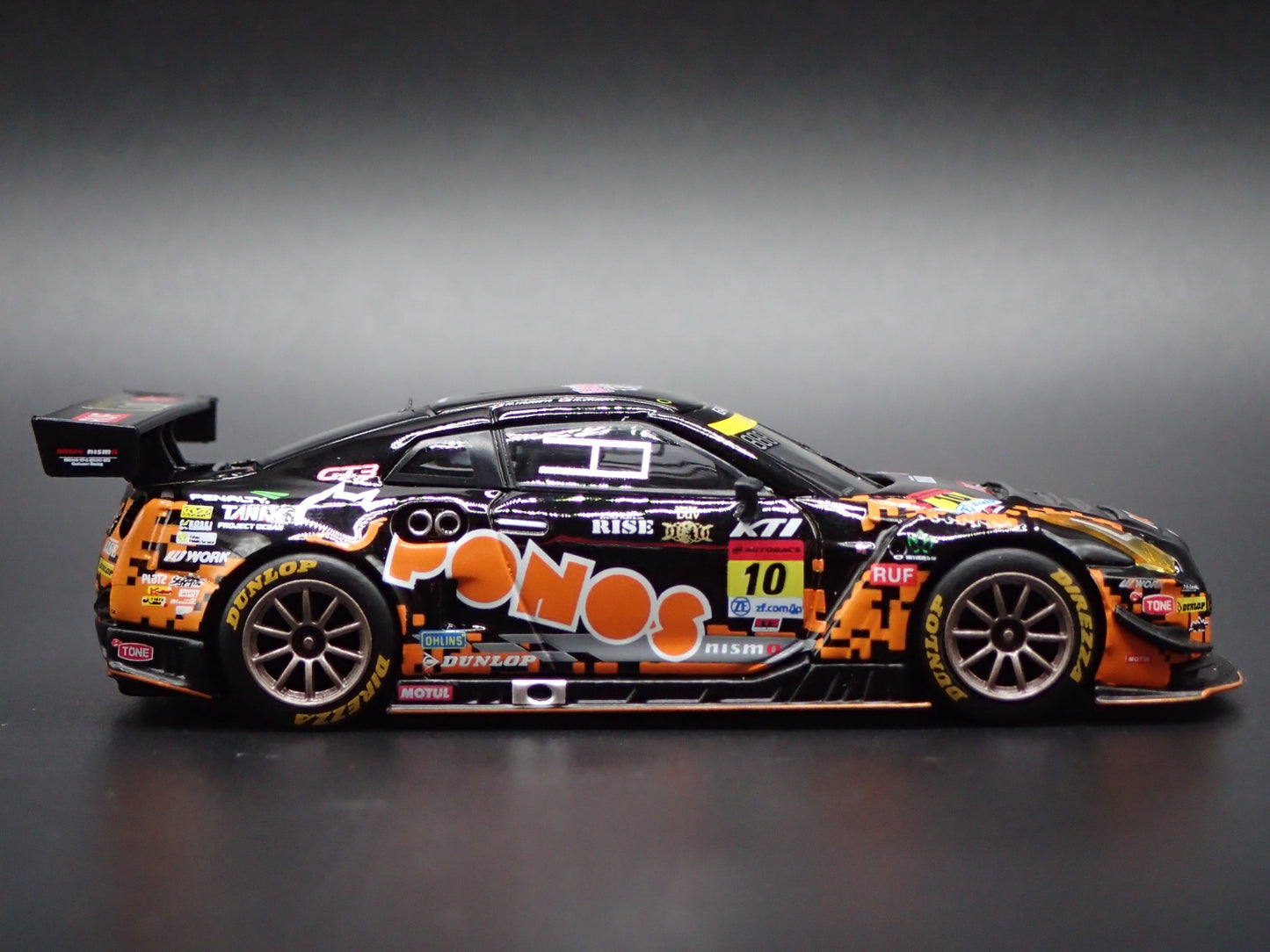 NISSAN GTR R35 NISMO GT3 #10 PONOS GAINER RACING 1:64 SCALE DIECAST MODEL CAR