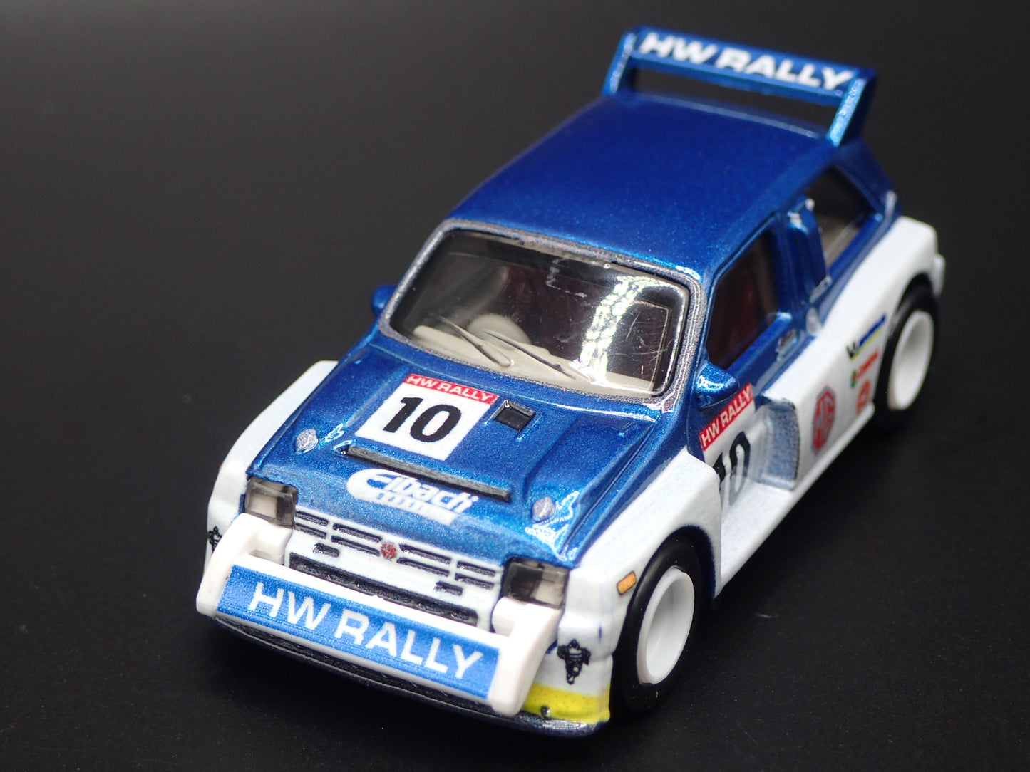 1984-1987 MG METRO 6R4 EIBACH RACE CAR 1:64 SCALE DIORAMA DIECAST MODEL CAR