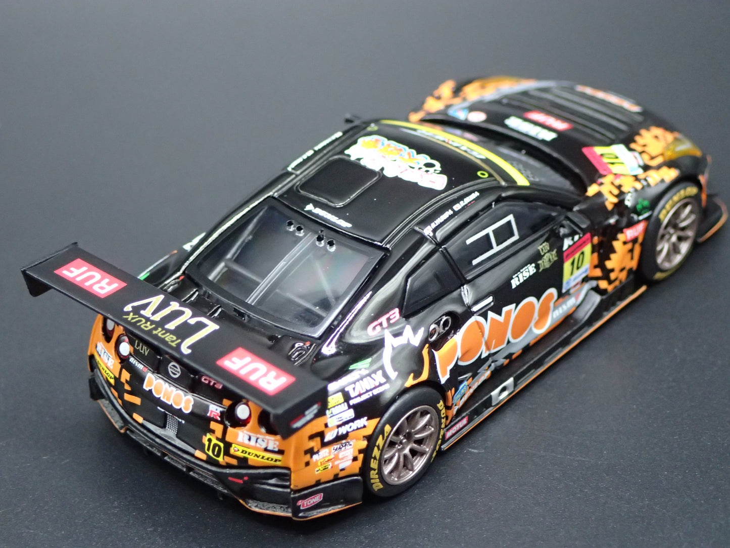 NISSAN GTR R35 NISMO GT3 #10 PONOS GAINER RACING 1:64 SCALE DIECAST MODEL CAR