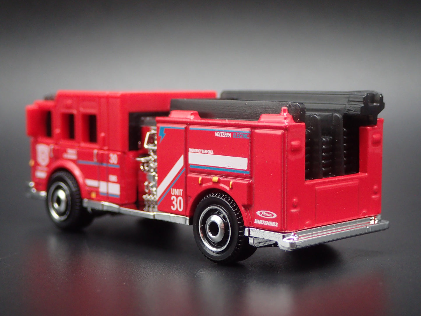PIERCE VOLTERRA EV FIRE ENGINE TRUCK 1:64 MB SCALE COLLECTIBLE DIECAST MODEL CAR