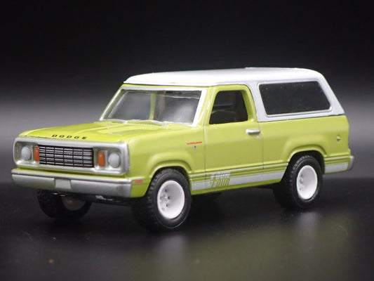1977 77 DODGE RAMCHARGER RARE 1/64 SCALE COLLECTIBLE DIORAMA DIECAST MODEL CAR-Burning Rubber Toy Company