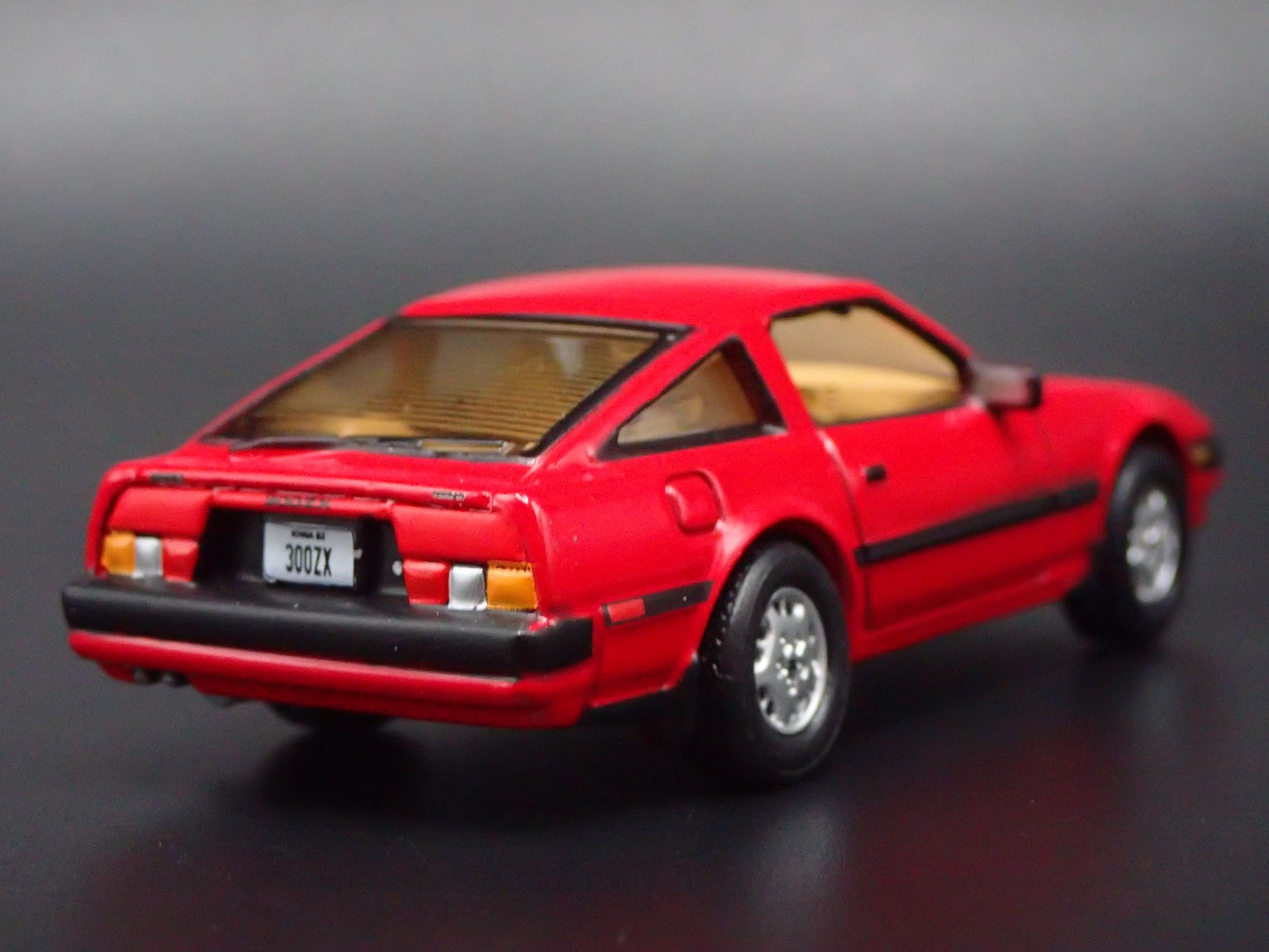 1983-1989 NISSAN 300ZX RED 1:64 SCALE COLLECTIBLE DIORAMA DIECAST MODEL CAR