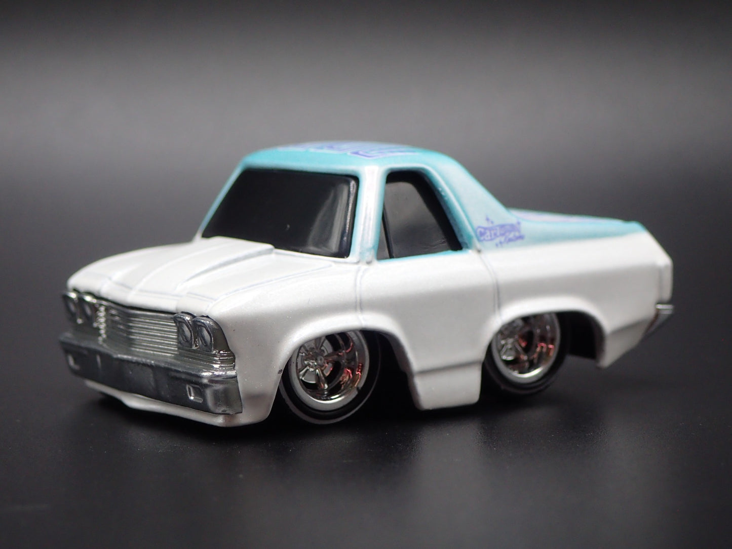 1968 68 CHEVY CHEVROLET EL CAMINO TUNED WHITE 1:64 SCALE DIECAST MODEL CAR