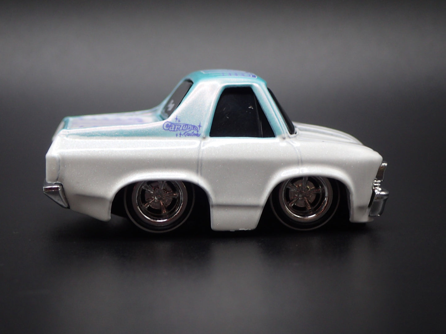 1968 68 CHEVY CHEVROLET EL CAMINO TUNED WHITE 1:64 SCALE DIECAST MODEL CAR