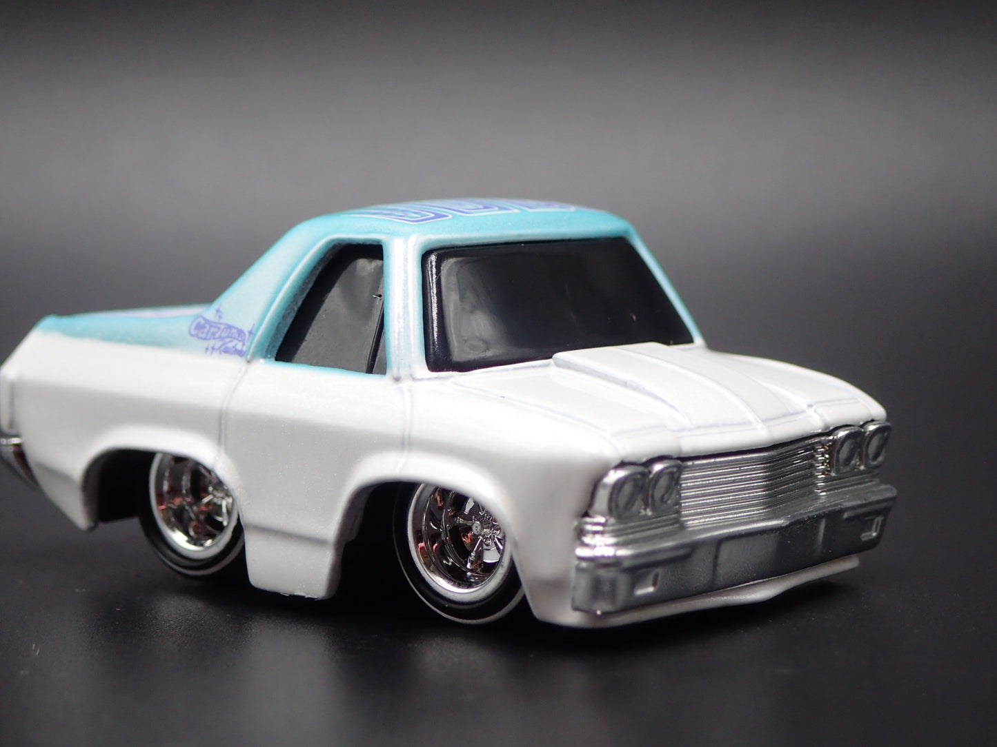 1968 68 CHEVY CHEVROLET EL CAMINO TUNED WHITE 1:64 SCALE DIECAST MODEL CAR