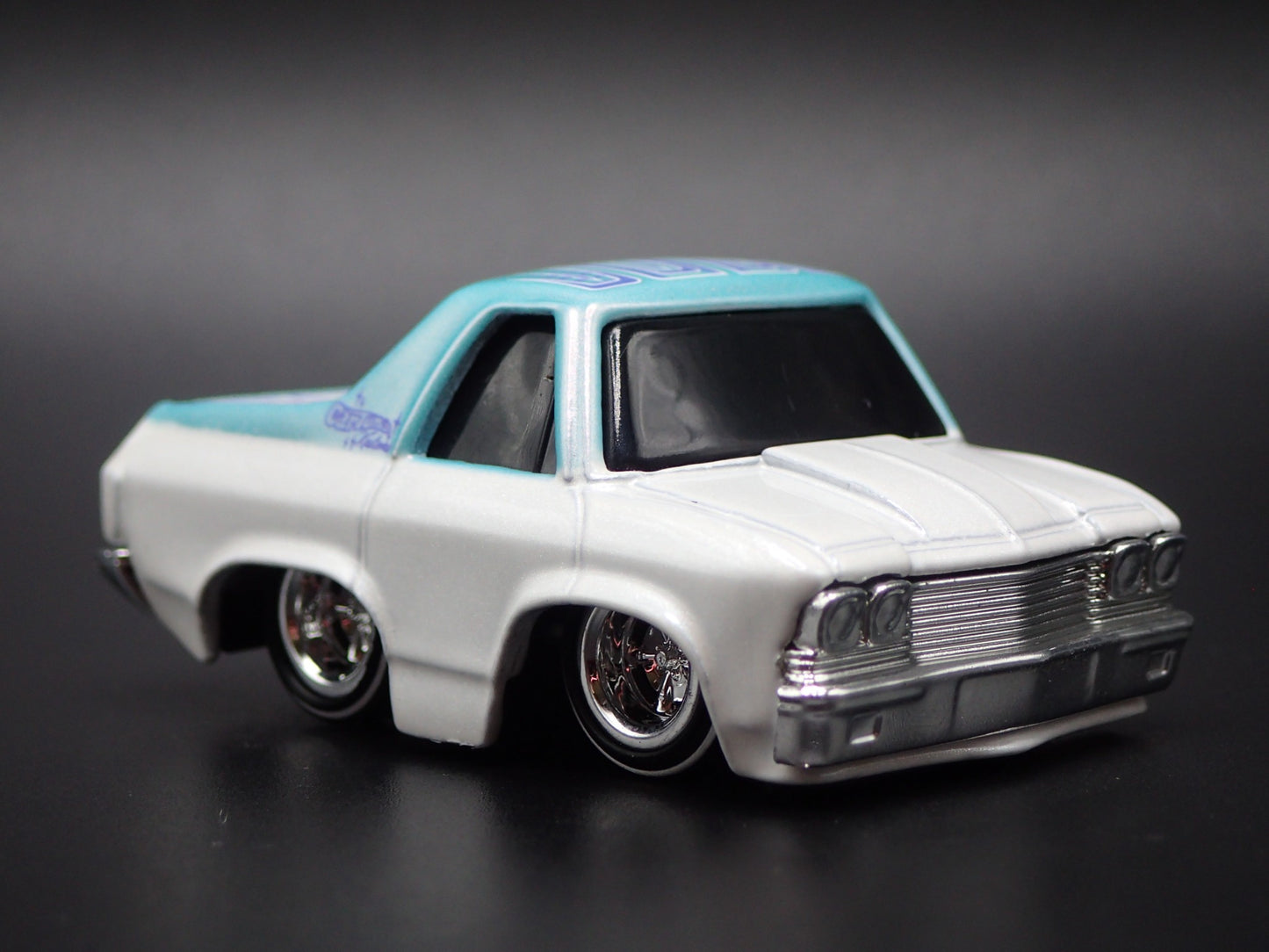 1968 68 CHEVY CHEVROLET EL CAMINO TUNED WHITE 1:64 SCALE DIECAST MODEL CAR