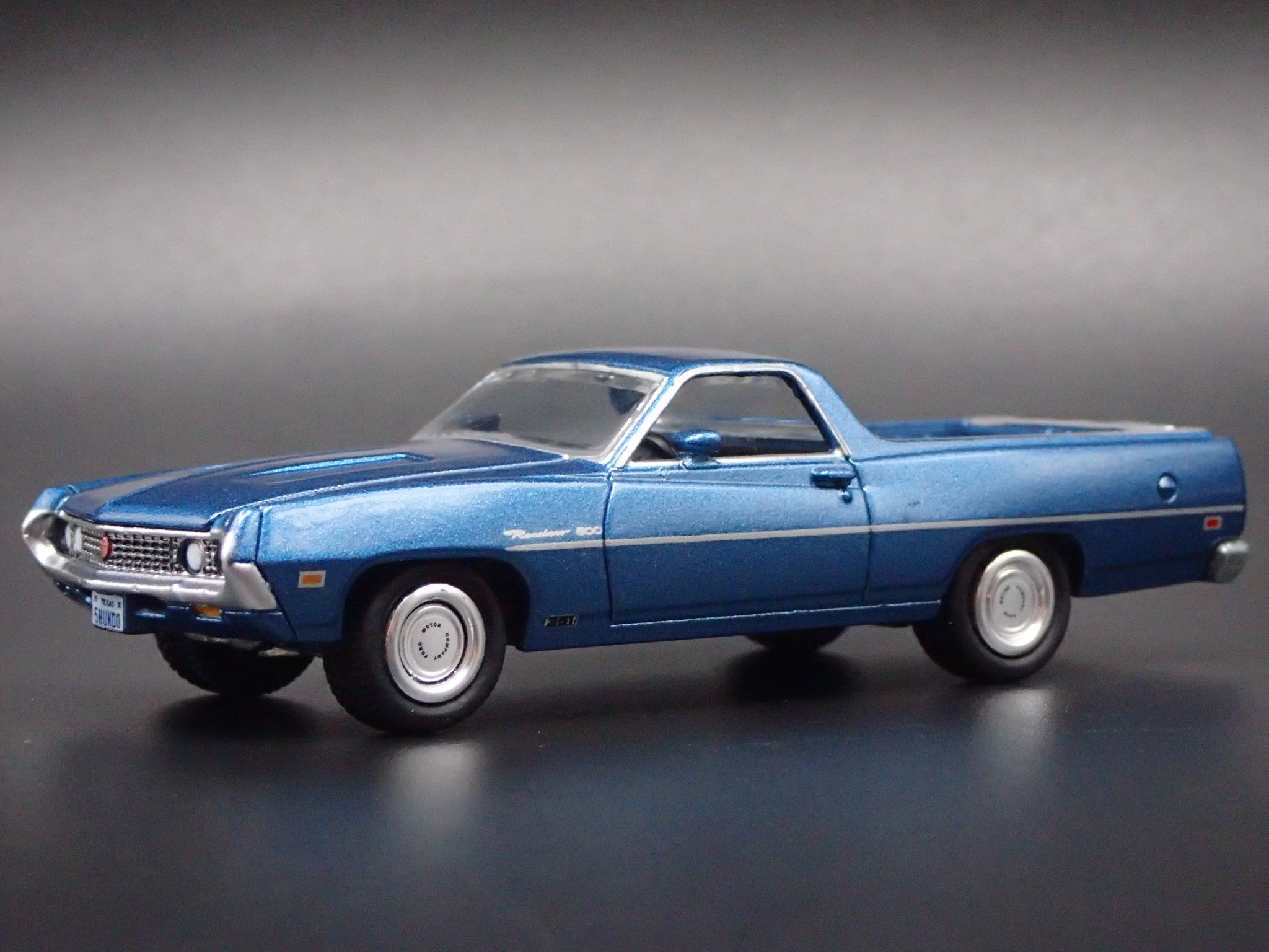 1970 70 FORD RANCHERO 500 PICKUP TRUCK BLUE 1:64 SCALE DIECAST MODEL C ...