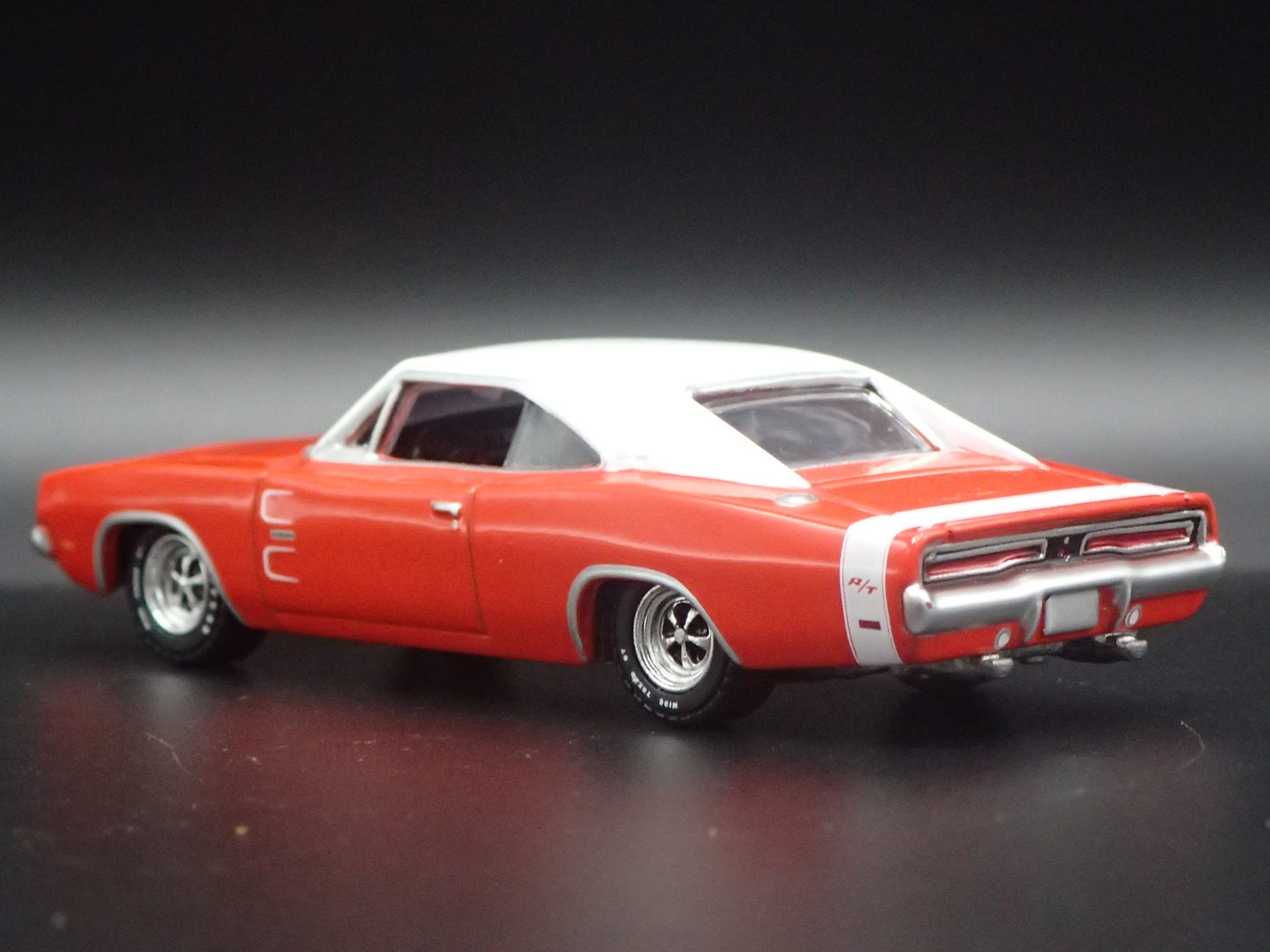 1969 69 DODGE CHARGER RT RED 1:64 SCALE COLLECTIBLE DIORAMA DIECAST MODEL CAR